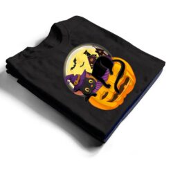 Pumpkin Black Cat Halloween Costume Scary Witch Autumn Fall T Shirt - Dream Art Europa