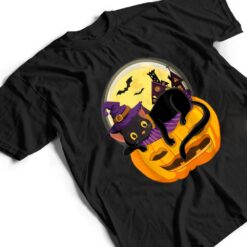 Pumpkin Black Cat Halloween Costume Scary Witch Autumn Fall T Shirt - Dream Art Europa