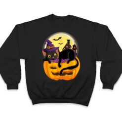 Pumpkin Black Cat Halloween Costume Scary Witch Autumn Fall T Shirt - Dream Art Europa