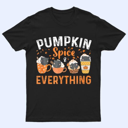 Pumpkin Spice Everything Cat Lover Cute Autumn Fall Ver 2 T Shirt