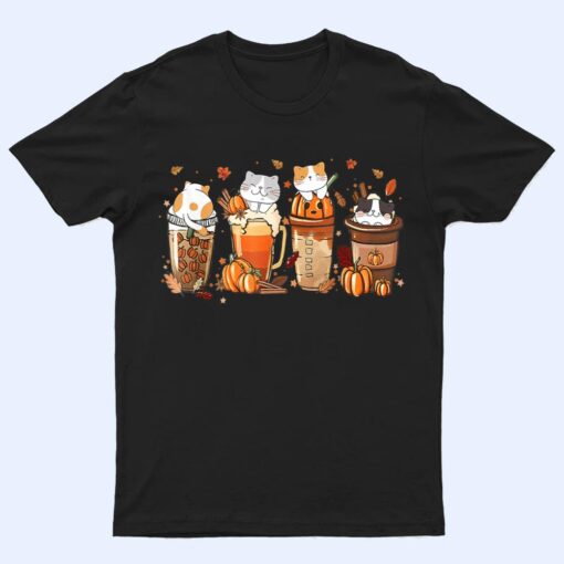 Pumpkin Spice Latte Costume For Cats Lover Cute Autumn Fall T Shirt