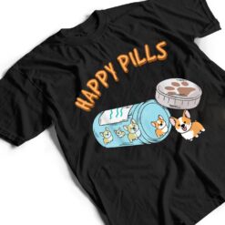 Puppies Happy Pills Cute Corgi Happiness Dogs Lovers T Shirt - Dream Art Europa