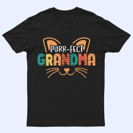 Purr-fect Cat Grandma Cats Lover T Shirt