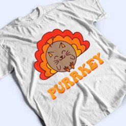 Purrkey Turkey Cat Pun Funny Thanksgiving Cat Lover T Shirt - Dream Art Europa