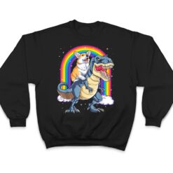 Rainbow Corgi Riding Dinosaur T rex Cute Corgi Dog T Shirt - Dream Art Europa