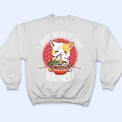 Ramen Cat Anime Kawaii Japanese Gift Girls Official Teenager T Shirt - Dream Art Europa