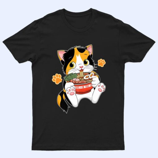 Ramen Cat Anime Kawaii Japanese Merch Gifts T Shirt