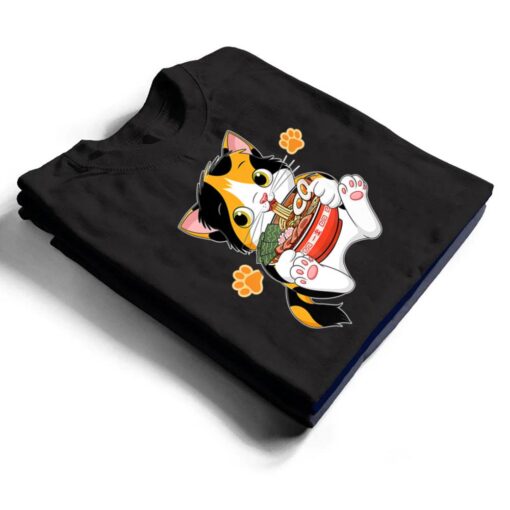 Ramen Cat Anime Kawaii Japanese Merch Gifts T Shirt