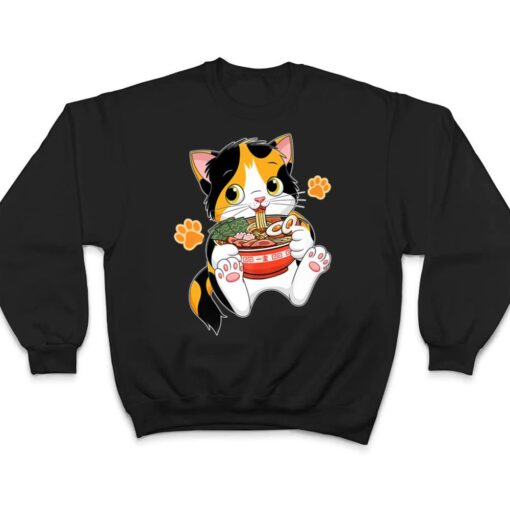 Ramen Cat Anime Kawaii Japanese Merch Gifts T Shirt