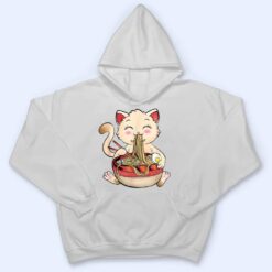 Ramen Cat Eating Noodles Cute Kawaii Anime Gifts Girls Teens T Shirt - Dream Art Europa