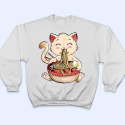 Ramen Cat Eating Noodles Cute Kawaii Anime Gifts Girls Teens T Shirt - Dream Art Europa