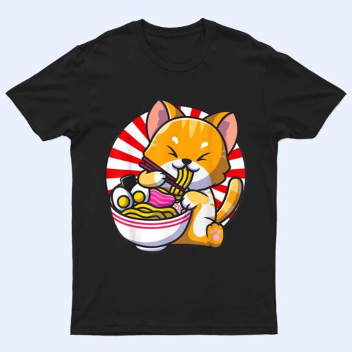 Ramen Cat Kawaii Anime Japanese Food Girls Official Nager Ver 4 T Shirt