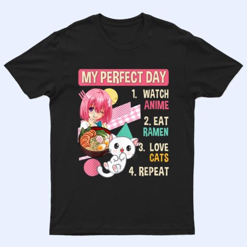 Ramen Cat Kawaii Anime Japanese Food Girls Official Nager Ver 6 T Shirt