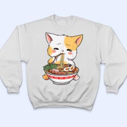 Ramen Cat Kawaii Anime Japanese Food Girls Official Teenager T Shirt - Dream Art Europa