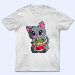 Ramen Cat Kawaii Anime Japanese Food Girls Official Teenager_10 T Shirt