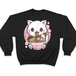 Ramen Cat Kawaii Anime Ramen Cat Cat Lovers Kawaii Neko T Shirt - Dream Art Europa