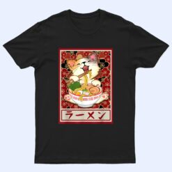 Ramen Cat Kawaii Neko Anime Japanese Food Teens Boys Girls T Shirt