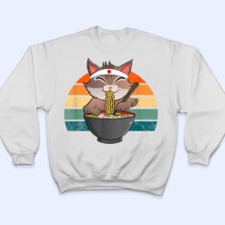 Ramen Cat Neko Noodle Anime Kawaii Japanese Funny Vintage T Shirt - Dream Art Europa