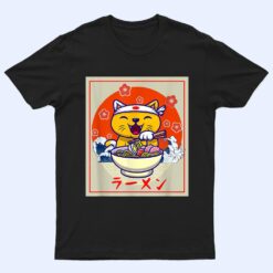 Ramen Cute Cat Kawaii Anime Japanese Food Neko Teens Girls T Shirt