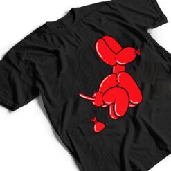 Red Balloon Dog Pooping T Shirt - Dream Art Europa