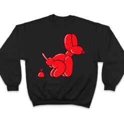 Red Balloon Dog Pooping T Shirt - Dream Art Europa