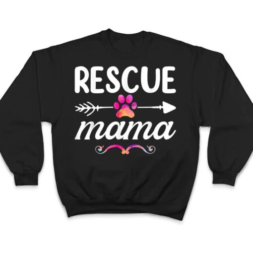 Rescue Mama Pet Lovers  , Mothers Day Dog Mom T Shirt