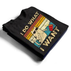 Retro 80s 90s Cat Lovers gifts Funny I Do What I Want Cat T Shirt - Dream Art Europa