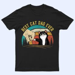 Retro Best Cat Dad Ever Father's Day Cat Daddy gifts T Shirt