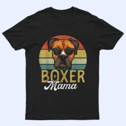 Retro Boxer Mama  Women, Mothers Day Dog Mom Ver 1 T Shirt