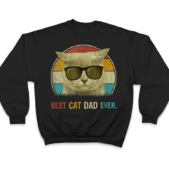 Retro Cat Best Cat Dad Ever Cat Funny Cat Daddy Cat Lover T Shirt - Dream Art Europa