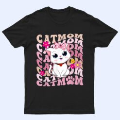 Retro Cat Mom Groovy Cute Kitten Cat Lover T Shirt