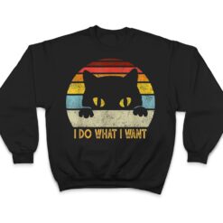 Retro I Do What I Want Cat Funny Meow 80s 90s Cat Lover T Shirt - Dream Art Europa