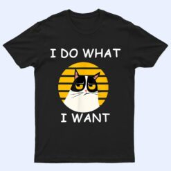 Retro I Do What I Want With My Cat Funny Cat Love T Shirt