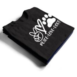 Retro Vintage Peace Love Dog Funny Dog Lover Gifts T Shirt - Dream Art Europa