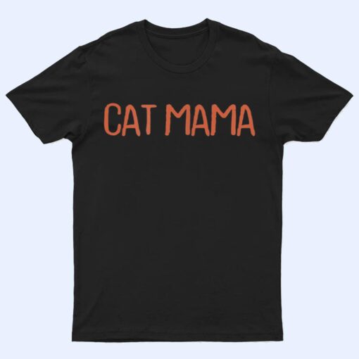 Retro Vintage Simple Funny Cat Mama T Shirt