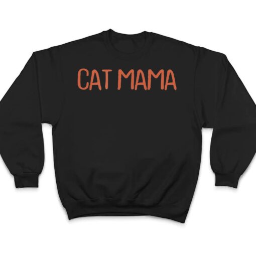 Retro Vintage Simple Funny Cat Mama T Shirt