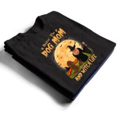 Rocking The Dog Mom Witch Long Haired Dachshund Halloween T Shirt - Dream Art Europa