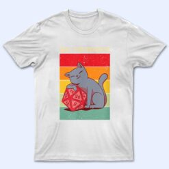 Roll for Initiative D20 Dice Cat Dnd Dice Dungeons Lover T Shirt