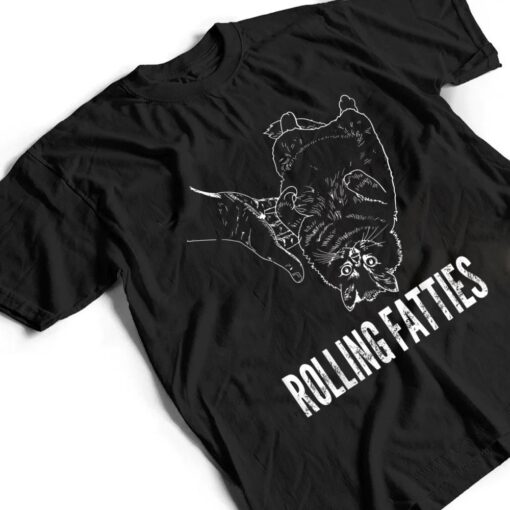 Rollin Fatties Funny Fat Kitty Cat T Shirt