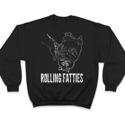 Rollin Fatties Funny Fat Kitty Cat T Shirt - Dream Art Europa