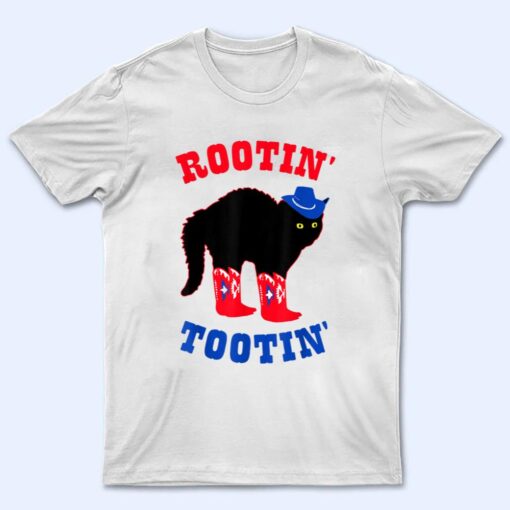 Rootin And Tootin Cowboy Cat T Shirt