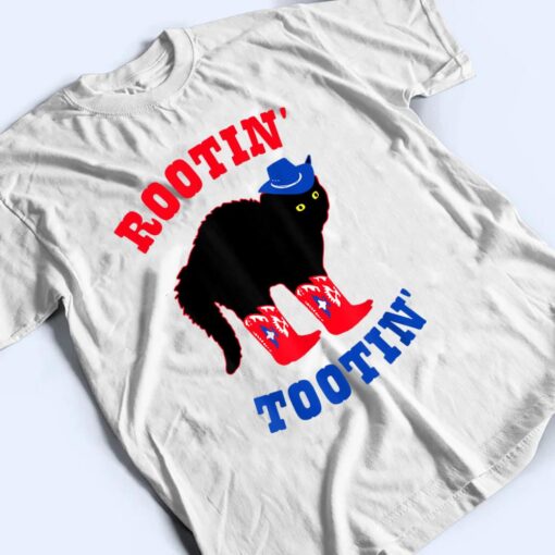 Rootin And Tootin Cowboy Cat T Shirt