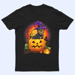 Rottie Witch Pumpkin Halloween Dog Lover Costume T Shirt