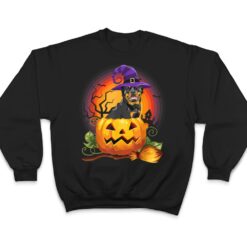 Rottie Witch Pumpkin Halloween Dog Lover Costume T Shirt - Dream Art Europa