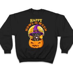 Rottweiler Dog Howl-O-Ween Witch Funny Halloween T Shirt - Dream Art Europa