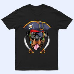 Rottweiler Pirate Funny Halloween Rottie Dog T Shirt