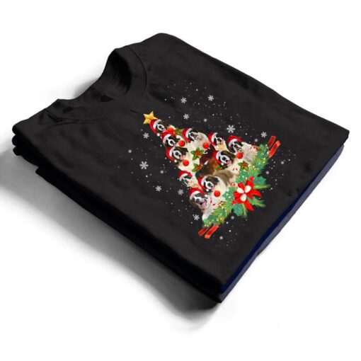 Saint Bernard Christmas Tree  Dog Owner Gift T Shirt