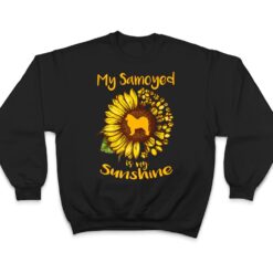 Samoyed Dog is My Sunshine Sunflower Dog Paw Puppy Lover T Shirt - Dream Art Europa