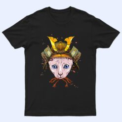 Samurai Sphynx Cat Warrior Samurai Cat Lovers T Shirt