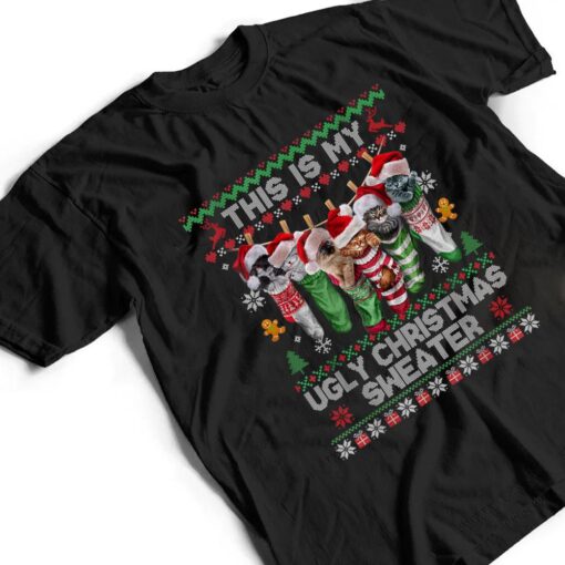 Santa Cats Pajama This is My Ugly Christmas Kittens Sweater T Shirt